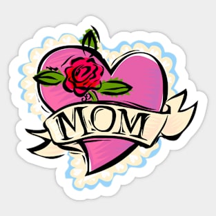 Mum Love Heart Sticker